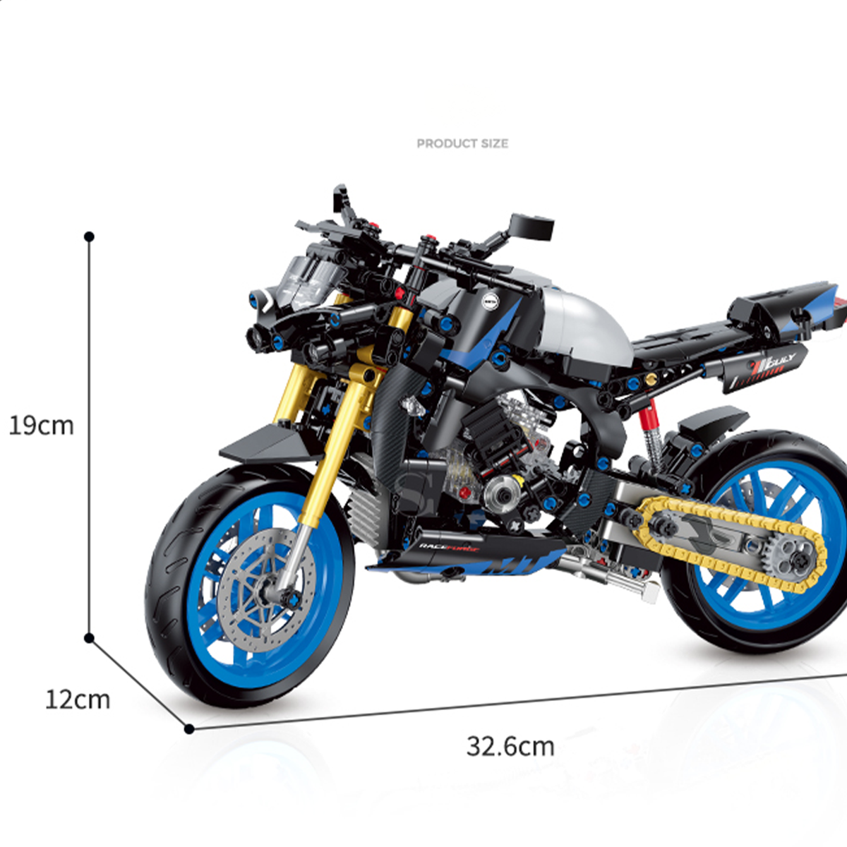 1:8 Naked Street Motorcycle Building Kit