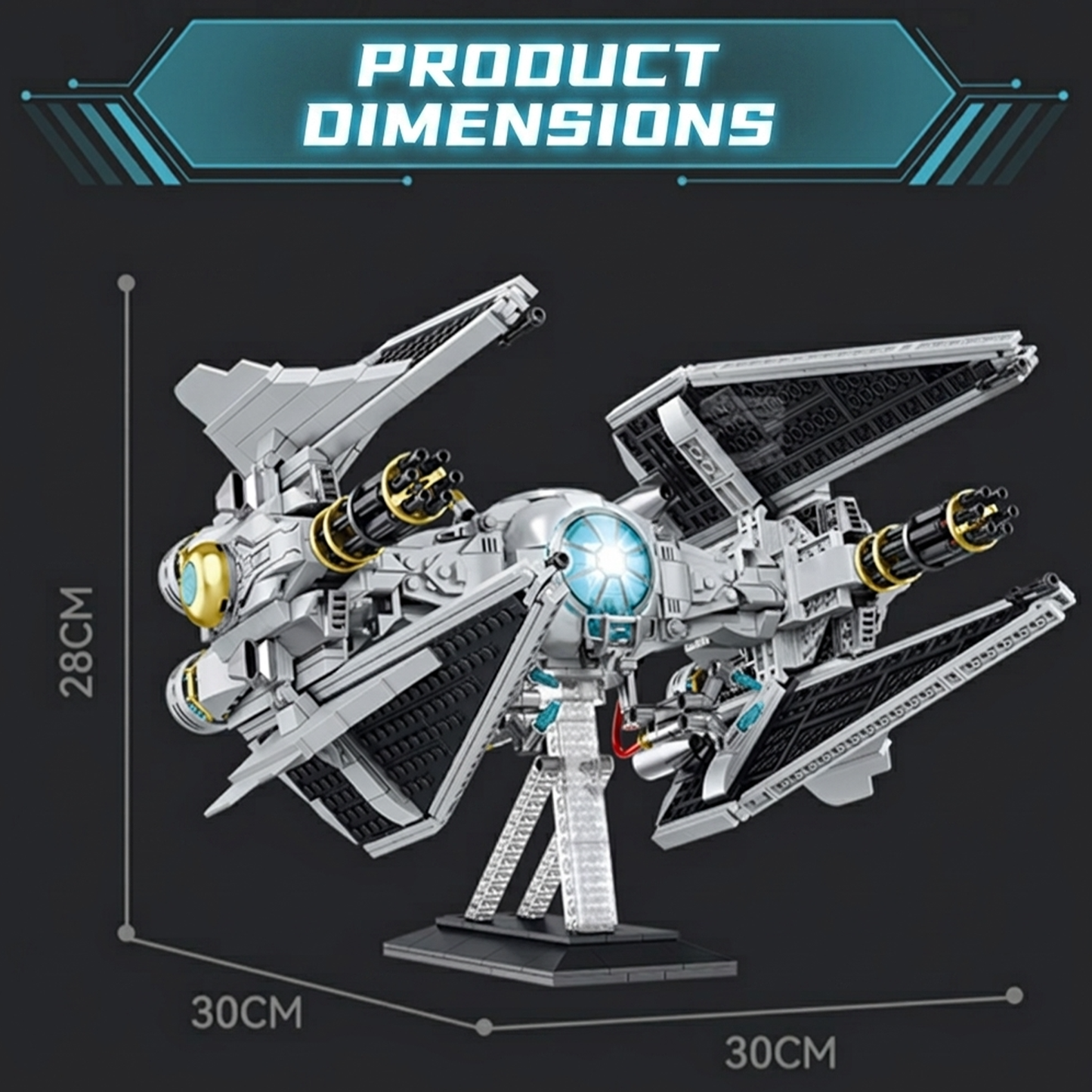 Space Interceptor Starfighter Building Kit