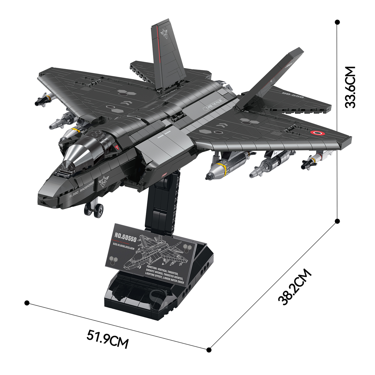 Stealth Fighter Jet Building Kit