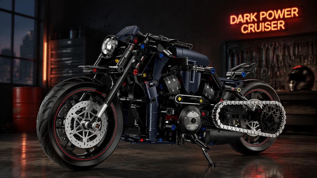 Matte Navy, Red Rims, Moving Pistons — The Darkest Power Cruiser Build BR60517