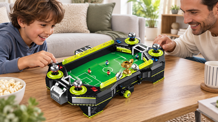 Turn Your Table Into a Stadium: BR0010 Desktop Soccer Game with a Moving Goalkeeper