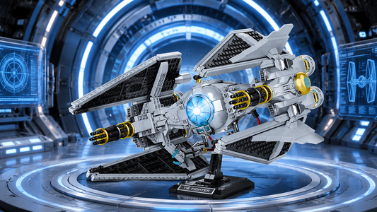 BR98001 RC Space Interceptor — 1,109-Piece Sci-Fi Display Model | BrickRoyal
