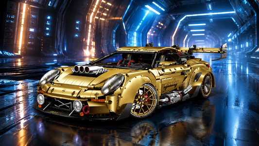 Golden GT Hypercar — The Brick Build That Brings Racing Engineering To Life BR10640