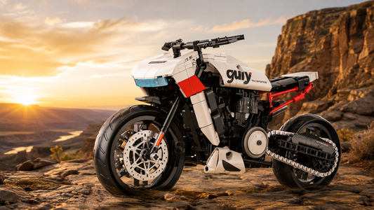 White, Red and Ready for Distance — The 1:8 Adventure-Tourer Brick Build BR60537