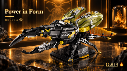 The Strongest Insect on Earth, Rebuilt as a Poseable Mechanical Build BR0013