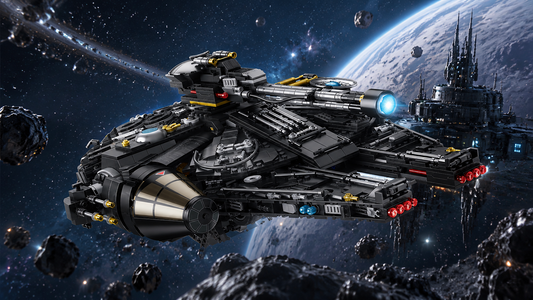 The Freighter That Does Things — Round-Hull Starship with Four Mechanical Features BR60529