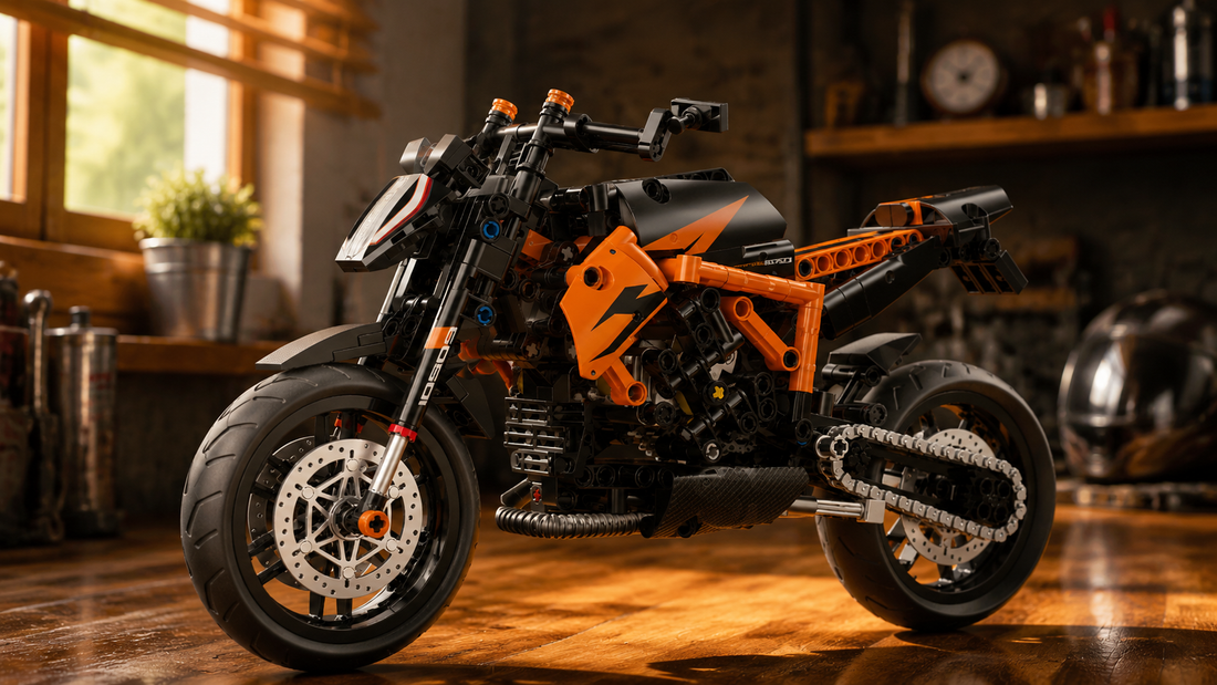 1:8 Naked Street Motorcycle: Moving Pistons, Suspension & Chain Drive BR60501