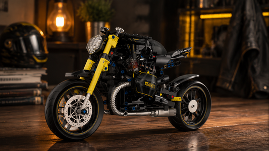 Floating Rear Wheel, Yellow Forks — The 1:8 Roadster That Shows How It Works BR60515