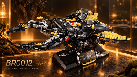BR0012 Mechanical Stag Beetle Building Set – Poseable Cyber Insect Brick Model