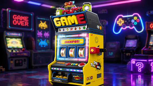 Pull the Lever, Spin the Reels — 3,571-Brick Retro Arcade with LED and Sound BR60542	