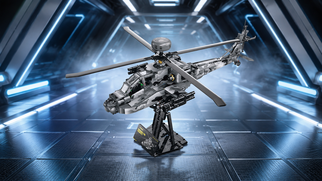 BR60549 Attack Helicopter Display Model — Build a 24-Inch Gunship for Your Shelf | BrickRoyal