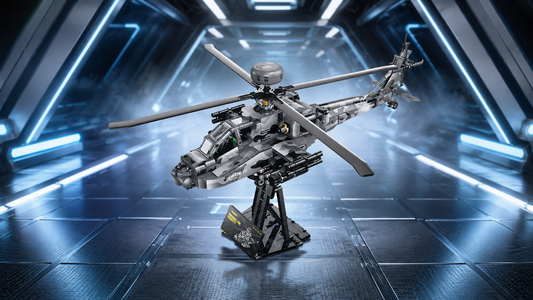 BR60549 Attack Helicopter Display Model — Build a 24-Inch Gunship for Your Shelf | BrickRoyal