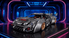 BR10629 Electroplated 1:8 Supercar: 3,903 Pieces of Gunmetal Engineering - BrickRoyal