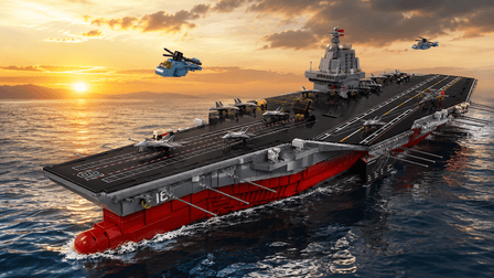 BR20313 1:250 Aircraft Carrier: A 6,762-Piece, 51-Inch Flagship Build - BrickRoyal