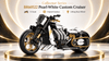 BR60522 1:5 Pearl-White Custom Cruiser – Lifting Rear Wheel & 3-Speed Gearbox - BrickRoyal