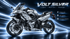 BR60525 1:5 Energy Concept Motorcycle – Metallic Finish with Electric Lighting - BrickRoyal