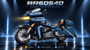 BR60540 1:5 Deep-Blue Touring Cruiser Motorcycle – Glowing Headlights & 3-Speed Gearbox - BrickRoyal