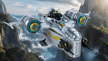 BR98000 RC Freighter Gunship — 1,127-Piece Sci-Fi Display Model | BrickRoyal - BrickRoyal