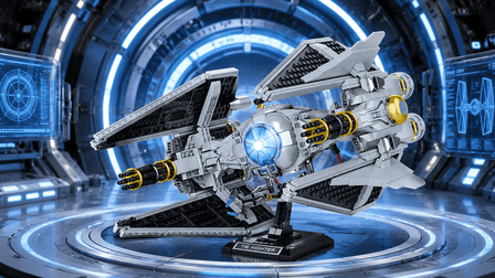 BR98001 RC Space Interceptor — 1,109-Piece Sci-Fi Display Model | BrickRoyal - BrickRoyal