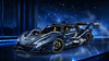 Build a Starry Blue Hypercar with a Premium Mechanical Brick Set BR10641 - BrickRoyal