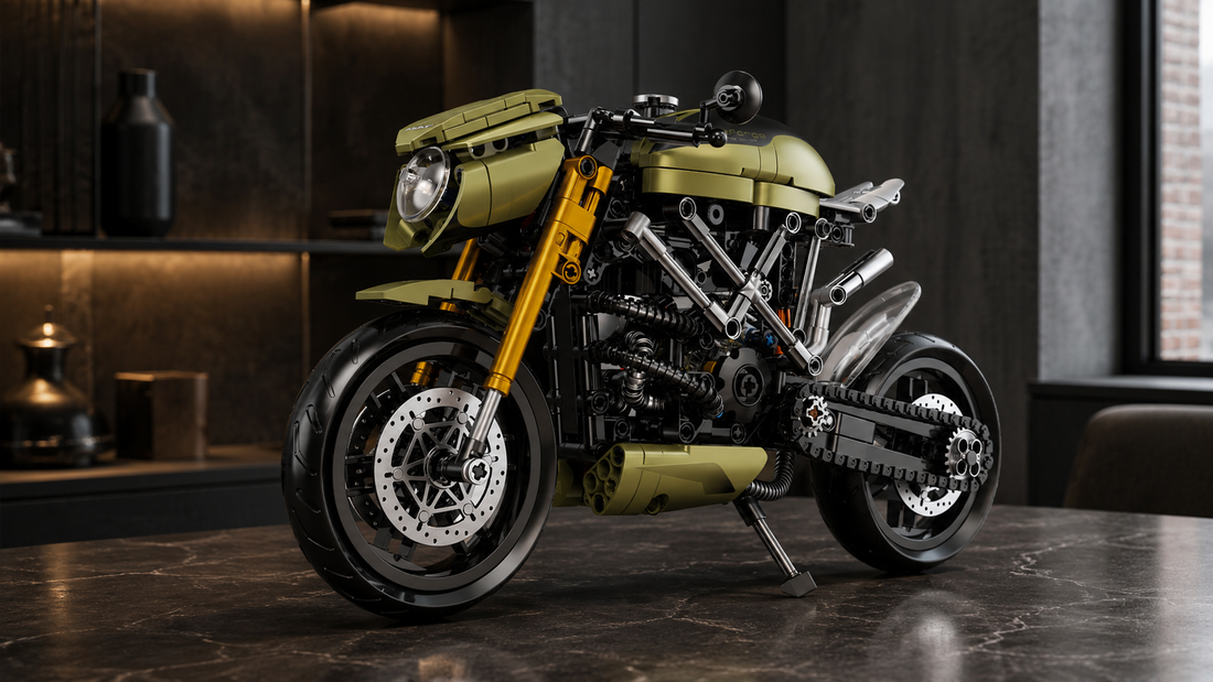 Trellis Frame. Gold Forks. Pistons You Can Watch Move BR60547