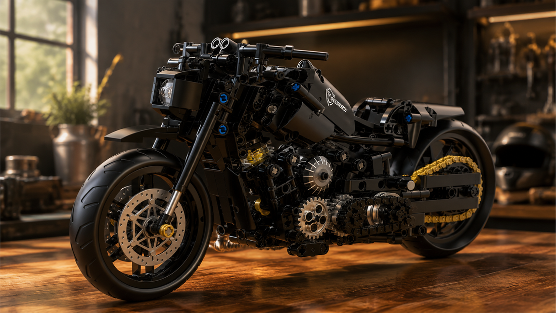 Inside the Blacked-Out Cruiser: A 538-Piece Mechanical Brick Build with Moving Pistons  BR60502