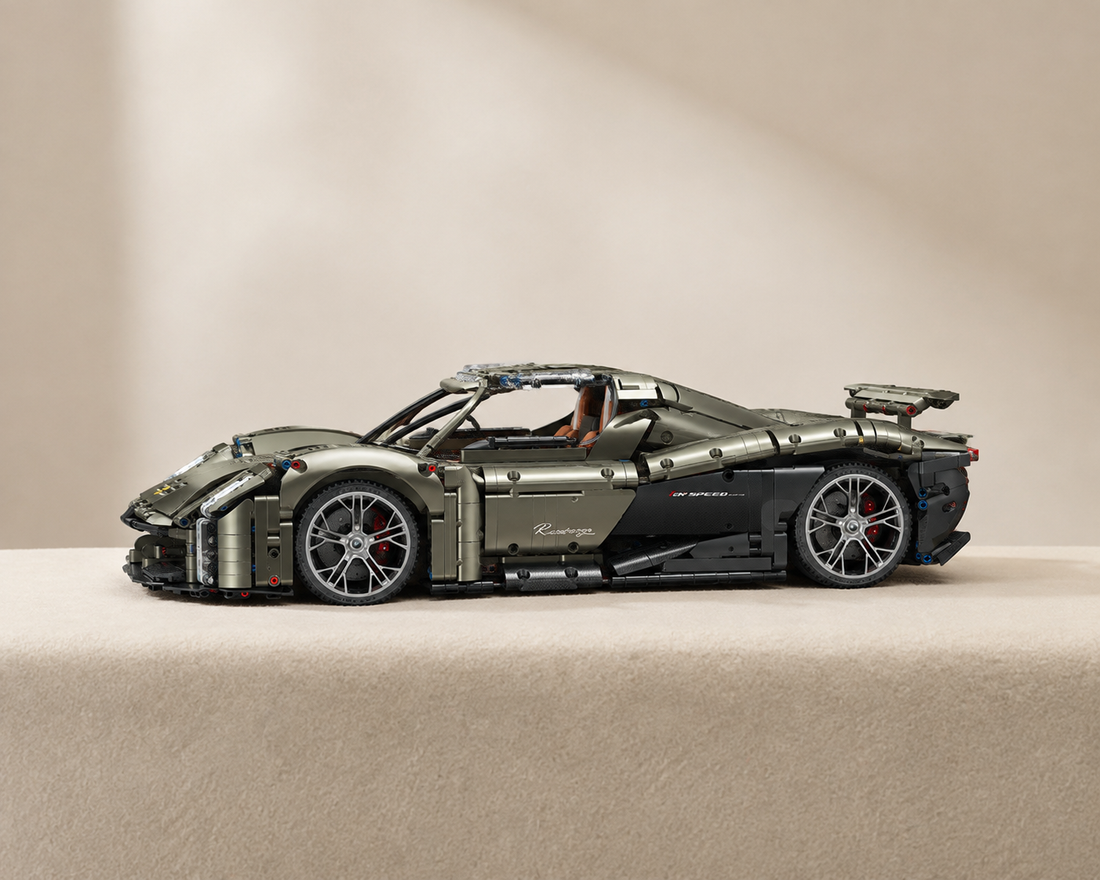 BR10626 Gunmetal Grey Supercar BUILD: A 1:8 RC-Upgradeable Collector Model