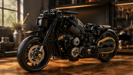Inside the Blacked-Out Cruiser: A 538-Piece Mechanical Brick Build with Moving Pistons  BR60502 - BrickRoyal