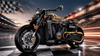 Military Green, Gold Chain, Moving Pistons — The Retro Cruiser Brick Build BR60514 - BrickRoyal