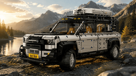 The Electroplated Silver Overland SUV Built for Adventure BR10620 - BrickRoyal