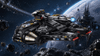 The Freighter That Does Things — Round-Hull Starship with Four Mechanical Features BR60529 - BrickRoyal