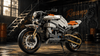 Three Accents, One Retro Naked Bike — Silver, Gold and Orange at 1:8 BR60508 - BrickRoyal