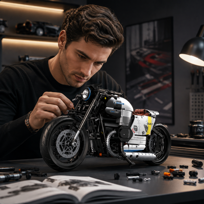 1:8 Retro Cruiser Motorcycle Building Kit