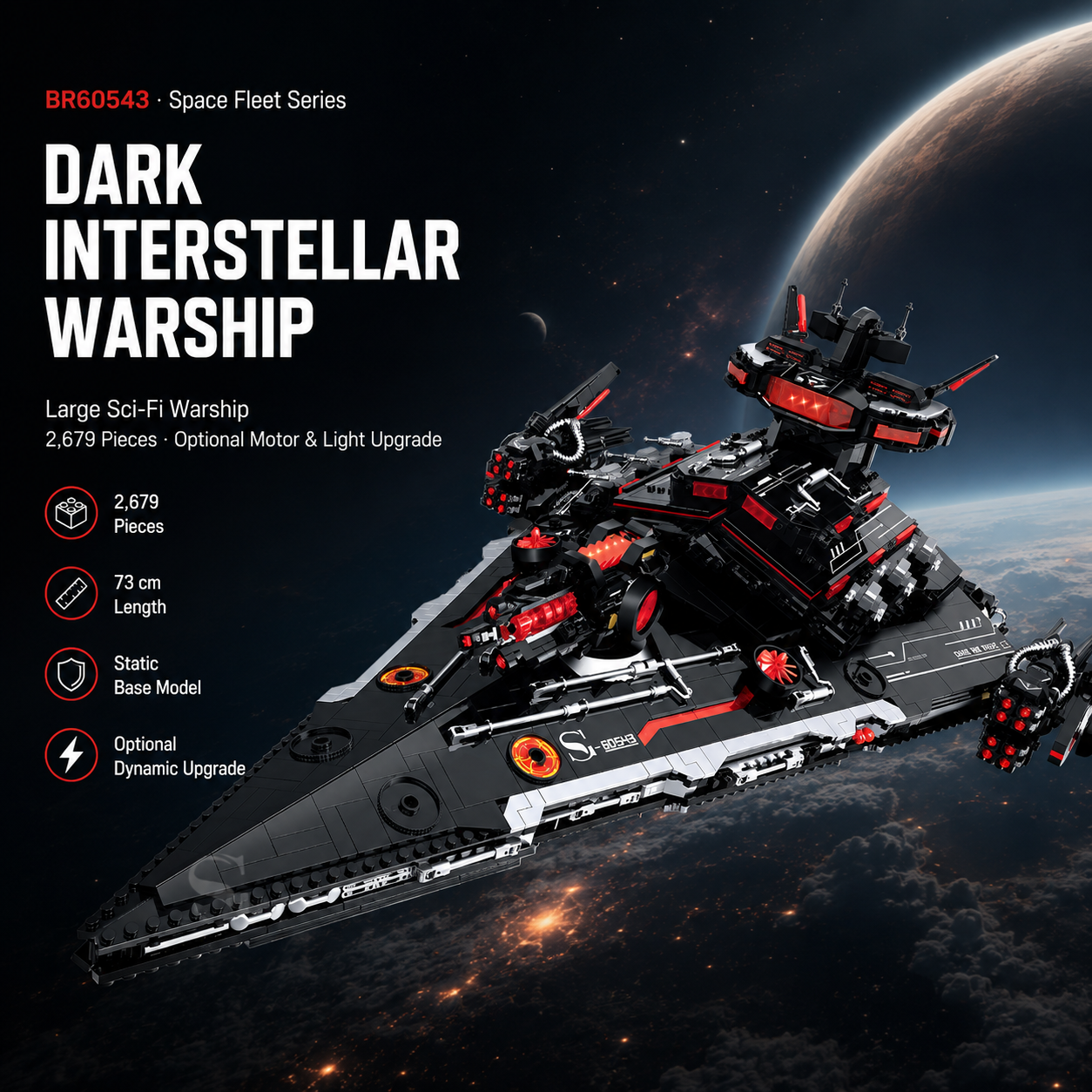 Dark Interstellar Warship Building Kit