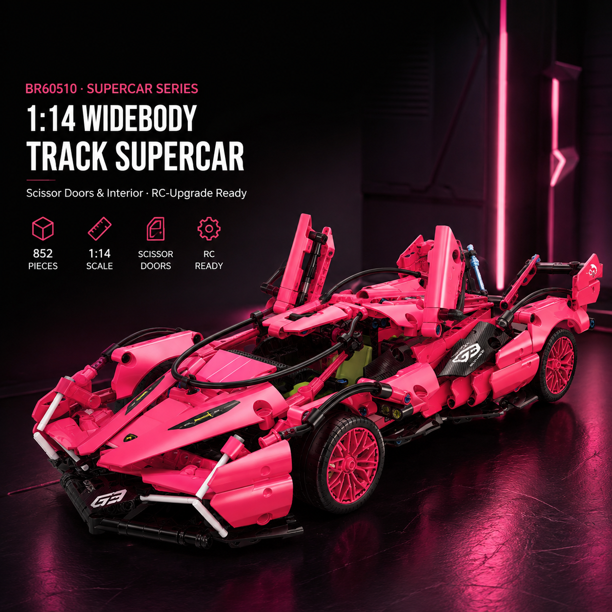 1:14 Track Supercar Building Kit