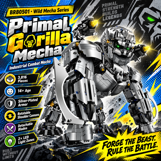 Primal Gorilla Mecha Building Set