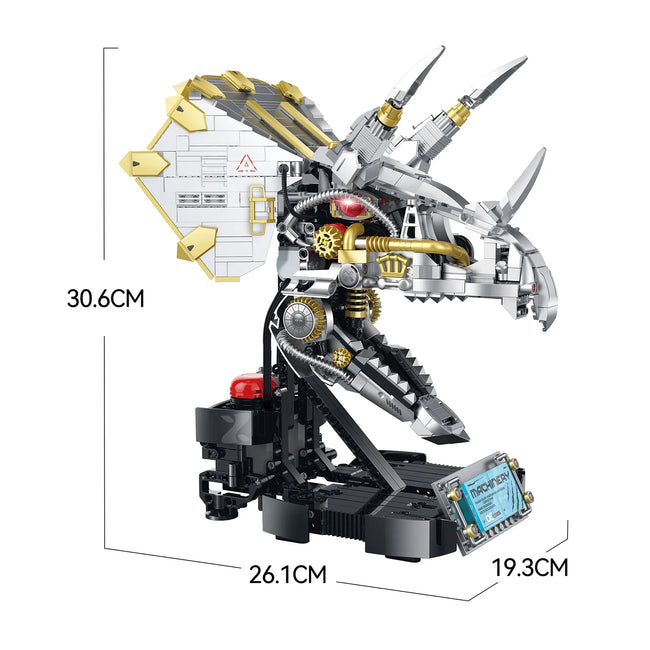 Motorized Triceratops Skull Building Kit