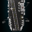 1:250 Scale 003 Fujian Aircraft Carrier Building Block Set | Mechanical Building Kits | BrickRoyal