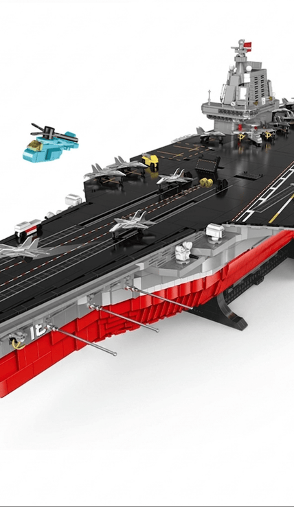 1:250 Scale 003 Fujian Aircraft Carrier Building Block Set | Mechanical Building Kits | BrickRoyal