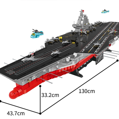 1:250 Scale 003 Fujian Aircraft Carrier Building Block Set