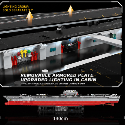 1:250 Scale 003 Fujian Aircraft Carrier Building Block Set