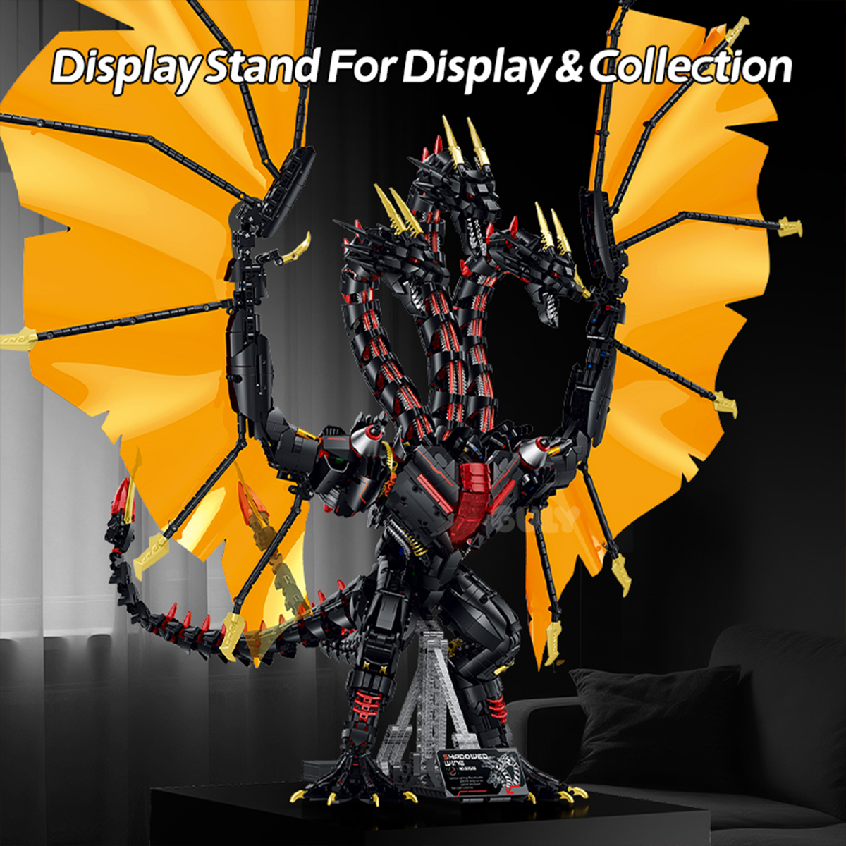 Three-Headed Mechanical Dragon Building Set