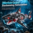 Cyberpunk Mechanical Shark Building Blocks