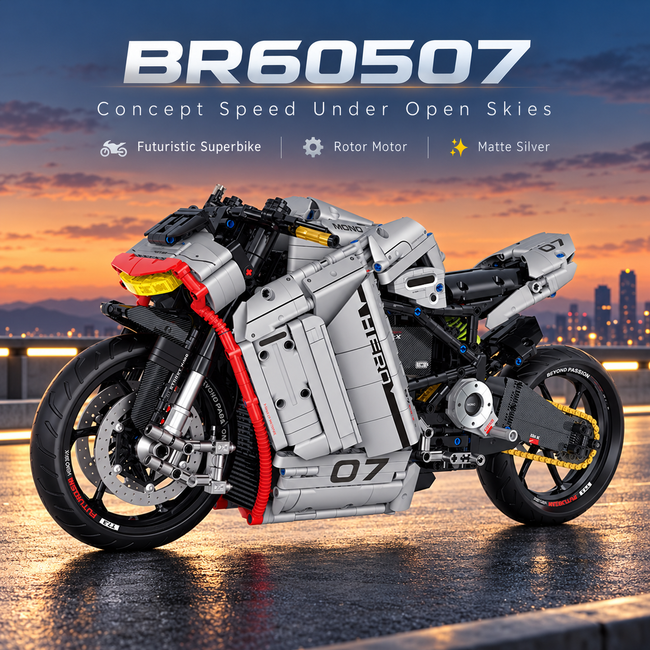 1:5 Futuristic Electric Concept Superbike Building Kit