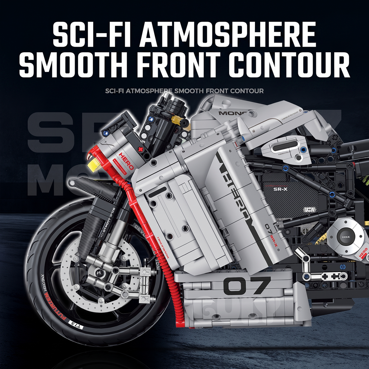 1:5 Futuristic Electric Concept Superbike Building Kit