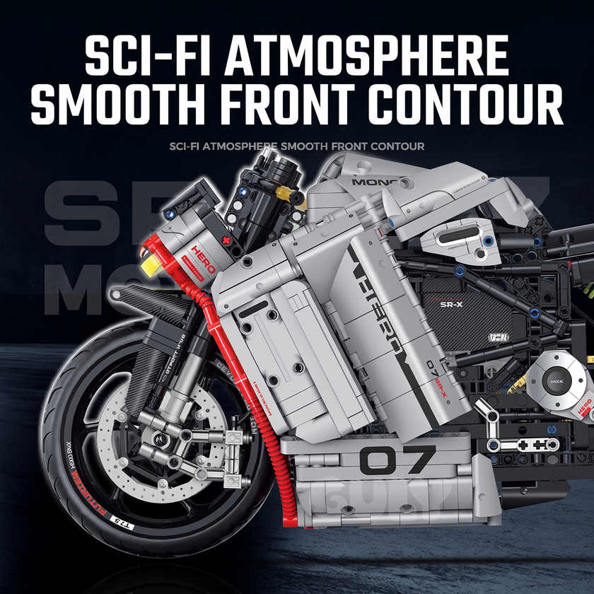 1:5 Futuristic Electric Concept Superbike Building Kit