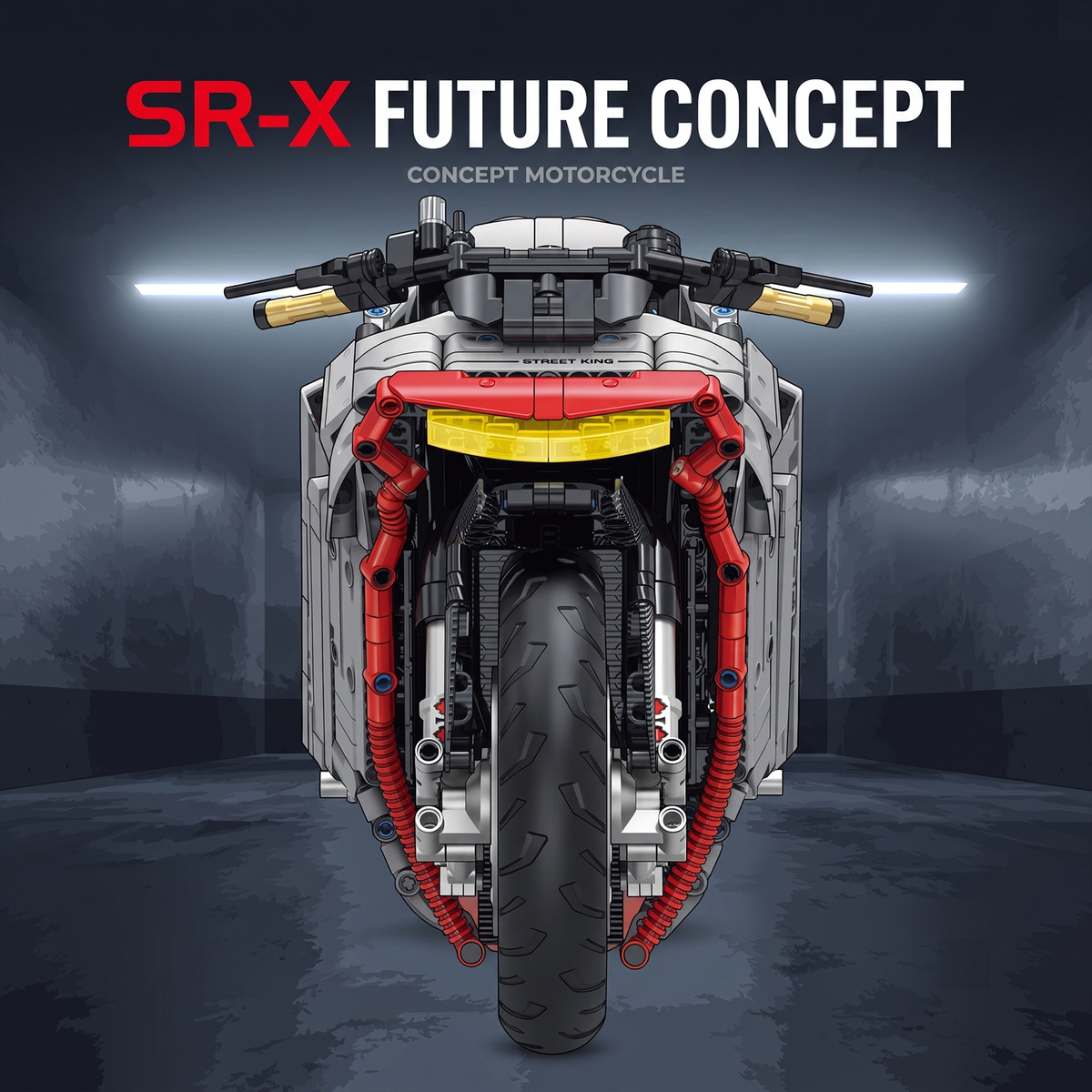 1:5 Futuristic Electric Concept Superbike Building Kit
