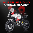 1:8 Off-Road Adventure Motorcycle Building Kit | Mechanical Building Kits | BrickRoyal