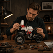 1:8 Off-Road Adventure Motorcycle Building Kit | Mechanical Building Kits | BrickRoyal