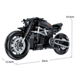 1:8 Power Cruiser Motorcycle Building Kit | Mechanical Building Kits | BrickRoyal